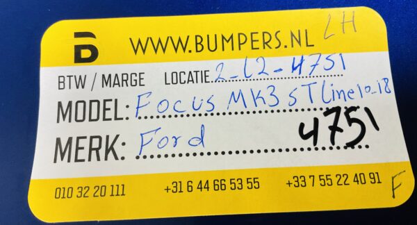 Zijskirt Ford Focus MK3 ST Line 10-18 Links Cm51-a10155-a Dorpel 2-L2-4751F