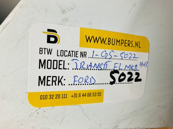 BUMPER Ford Transit MK8 Facelift 2019-2023 VOORBUMPER 1-G5-5022z
