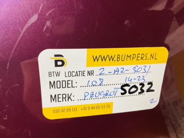BUMPER Peugeot 108 2014-2023 VOORBUMPER 2-A2-5032z