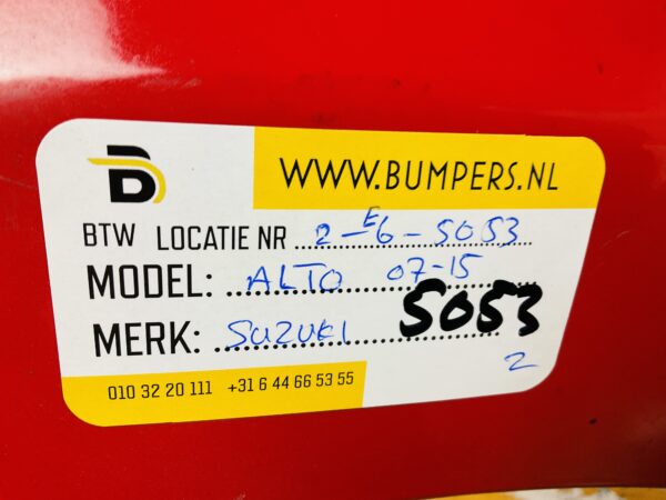 BUMPER Suzuki Alto 2007-2015 VOORBUMPER 2-E6-5053z
