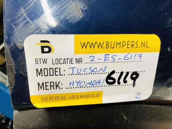 BUMPER Hyundai Tucson 2016-2021 VOORBUMPER 2-E5-6119z