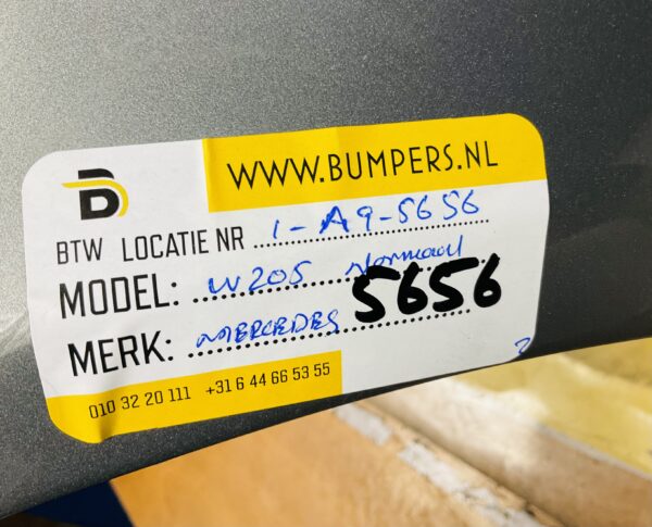 BUMPER Mercedes C Klasse W205 Normaal 2014-2014 VOORBUMPER 1-A9-5656z