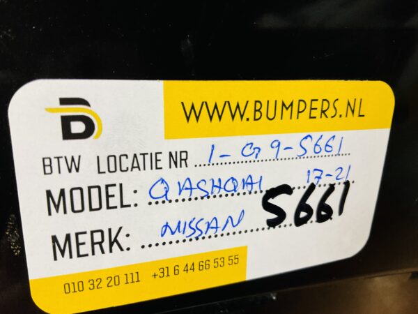 BUMPER Nissan Qashqai 2017-2021 VOORBUMPER 1-G9-5661z