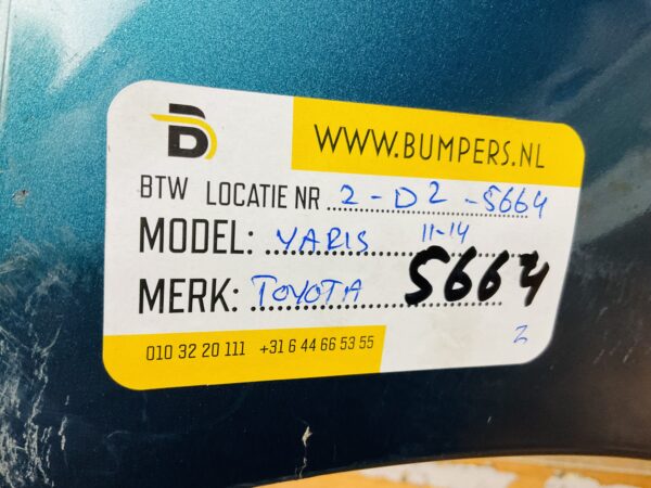 BUMPER Toyota Yaris 2011-2014 VOORBUMPER 2-D2-5664z