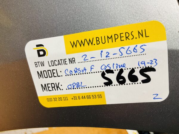 BUMPER Opel Corsa F GS-Line GSline 2019-2024 VOORBUMPER 2-i2-5665z
