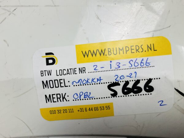 BUMPER Opel Mokka 2020-2021 VOORBUMPER 2-i3-5666z