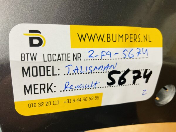 BUMPER Renault Talisman 2016-2021 VOORBUMPER 2-F9-5674z