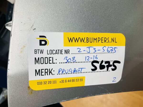 BUMPER Peugeot 308 2012-2016 VOORBUMPER 2-J3-5675z