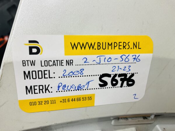 BUMPER Peugeot 2008 2021-2023 VOORBUMPER 2-J10-5676z