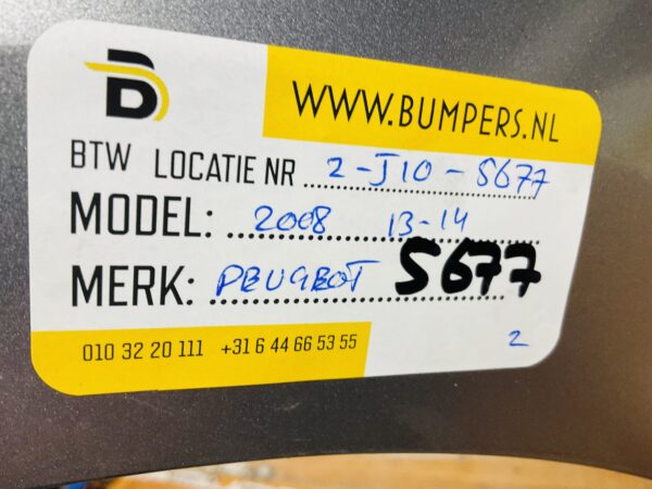 BUMPER Peugeot 2008 2013-2014 VOORBUMPER 2-J10-5677z