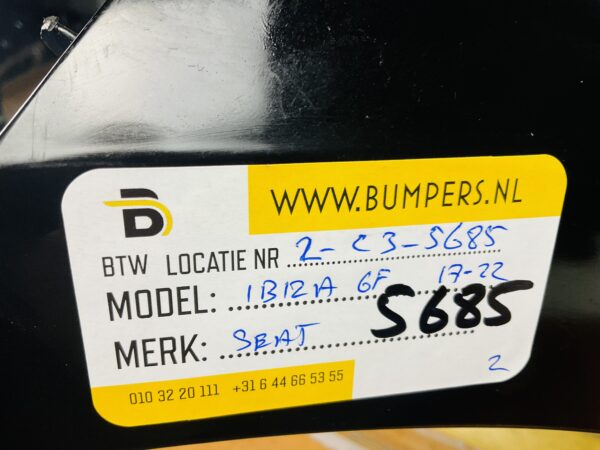 BUMPER Seat Ibiza 6F 2017-2022 VOORBUMPER 2-C3-5685z