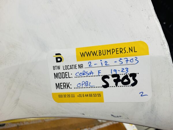 BUMPER Opel Corsa F 2019-2024 VOORBUMPER 2-i2-5703z