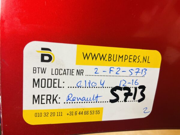 BUMPER Renault Clio 4 2012-2016 VOORBUMPER 2-F2-5713z
