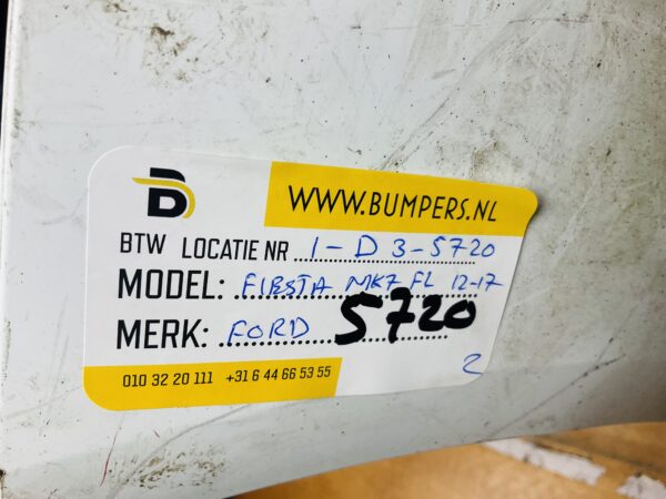 BUMPER Ford Fiesta MK7 Facelift  2011-2017 VOORBUMPER 1-D3-5720z