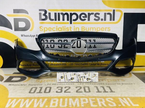 BUMPER Mercedes C Klasse W205 Normaal 2014-2017 VOORBUMPER 1-A4-5731z