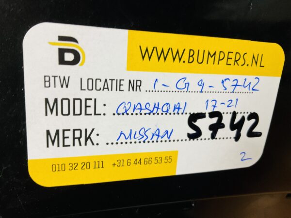 BUMPER Nissan Qashqai 2017-2021 VOORBUMPER 1-G9-5742z
