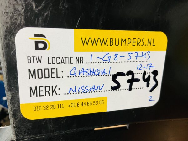 BUMPER Nissan Qashqai 2012-2017 VOORBUMPER 1-G8-5743z
