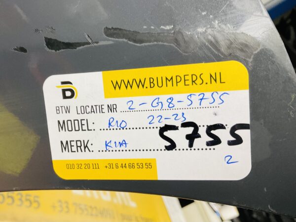 BUMPER Kia Rio  2022-2023 VOORBUMPER 2-G8-5755z