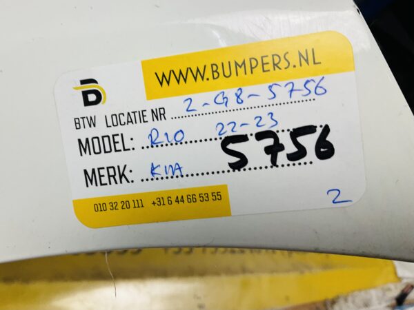 BUMPER Kia Rio  2022-2023 VOORBUMPER 2-G8-5756z
