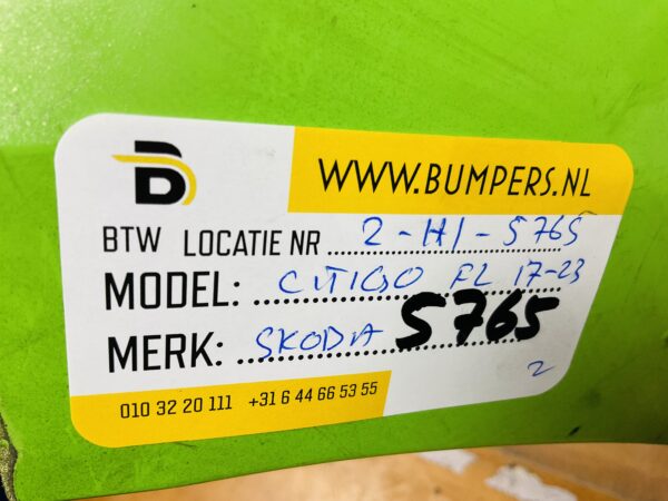 BUMPER Skoda Citigo Facelift 2017-2023 VOORBUMPER 2-H1-5765z