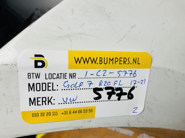 BUMPER Volkswagen Golf 7 R20 R Facelift 2017-2021 VOORBUMPER 1-C1-5776z