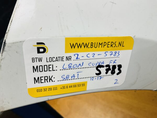 BUMPER Seat Leon Cupra FR 2012-2017 VOORBUMPER 2-C2-5783z