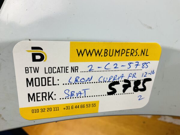 BUMPER Seat Leon Cupra FR 2012-2017 VOORBUMPER 2-C2-5785z