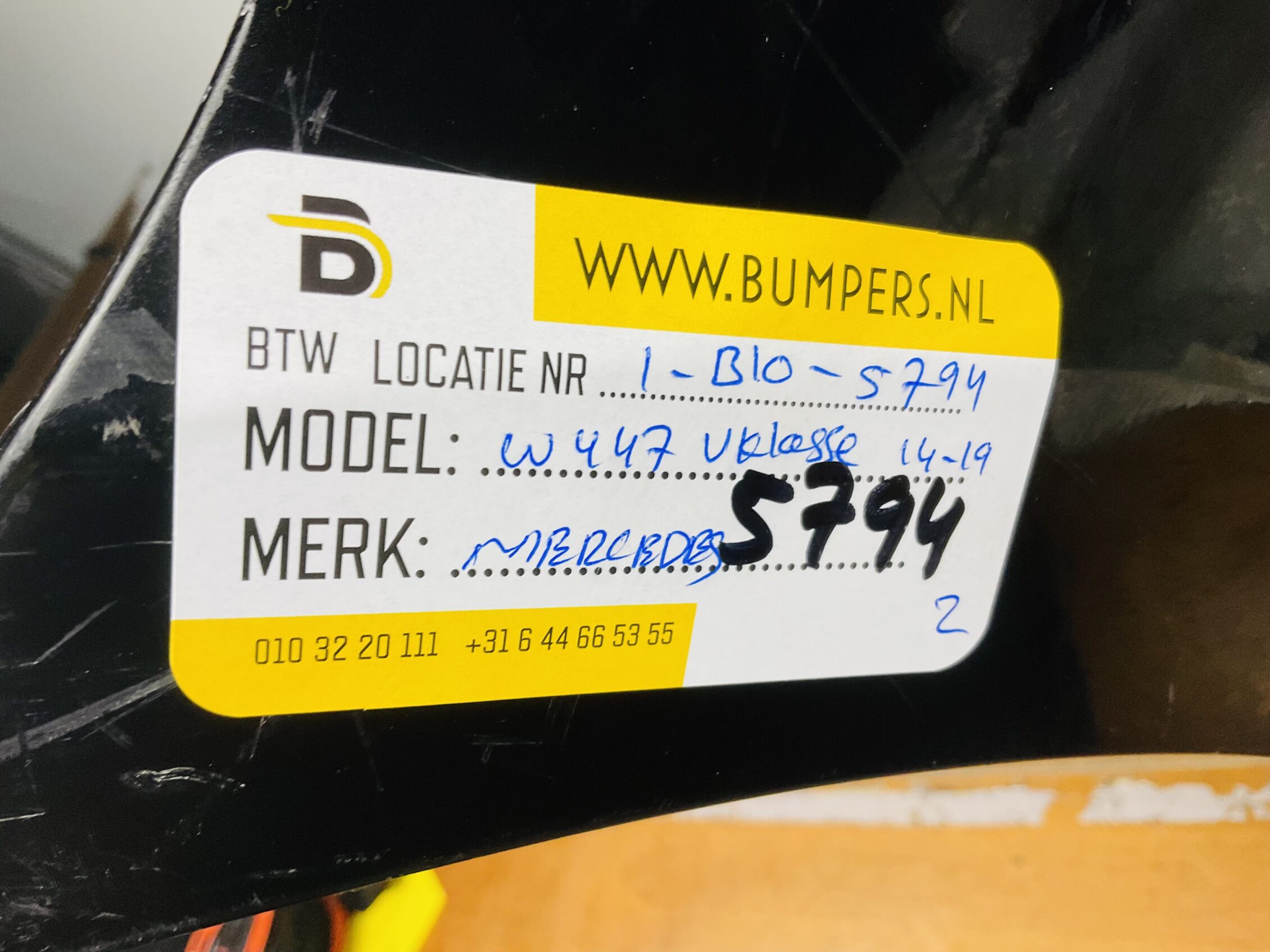 BUMPER Mercedes V Klasse W447 2014-2019 VOORBUMPER 1-B10-5794z