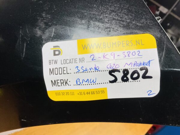 BUMPER BMW 3 Serie G20 G21 MPakket M-Pakket VOORBUMPER 2-K9-5802z