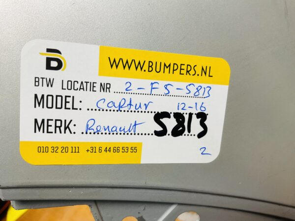 BUMPER Renault Captur 2012-2016 VOORBUMPER 2-F5-5813z