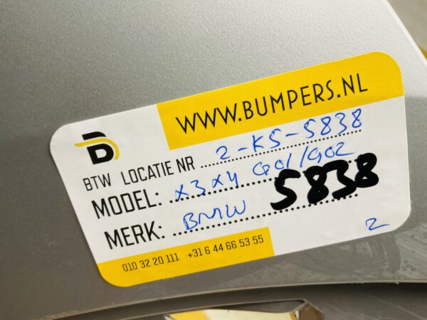 BUMPER BMW X3 X4 G01 G02 VOORBUMPER 2-K5-5838z