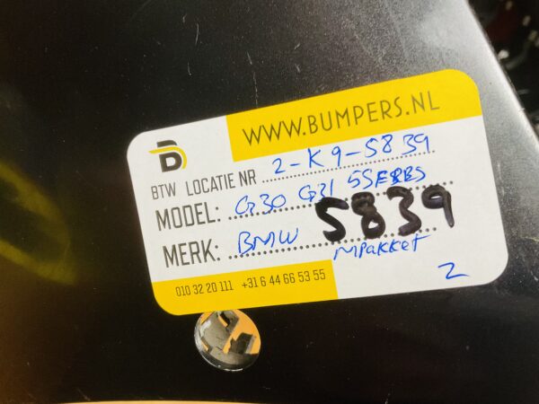 BUMPER BMW 5 Serie G30 G31 MPakket M-Pakket VOORBUMPER 2-K9-5839z