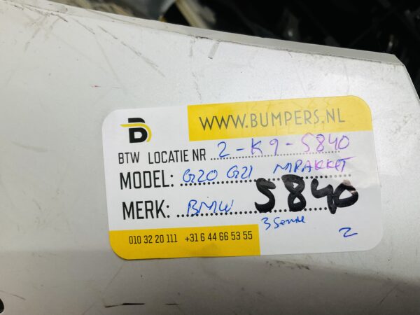 BUMPER BMW 3 Serie G20 G21 MPakket M-Pakket 6xpdc  VOORBUMPER 2-K9-5840z