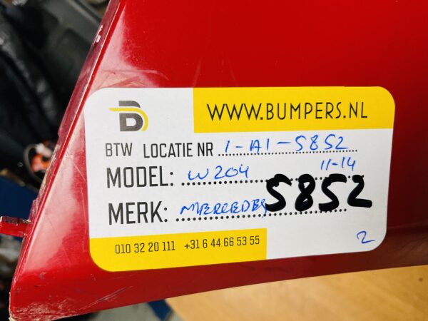 BUMPER Mercedes C Klasse W204 2011-2014 VOORBUMPER 1-A1-5852z