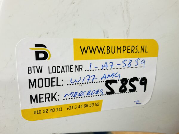 BUMPER Mercedes A Klasse W177 AMG 6xpdc 2019-2023 VOORBUMPER 1-A7-5859z