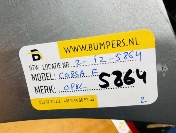 BUMPER Opel Corsa F  2019-2023 VOORBUMPER 2-i2-5864z