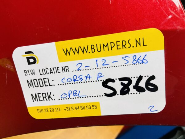 BUMPER Opel Corsa F 2019-2024 VOORBUMPER 2-i2-5866z