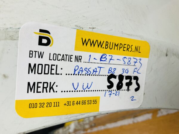 BUMPER Volkswagen Passat B8 3G Facelift 2017-2021 VOORBUMPER 1-B7-5873z