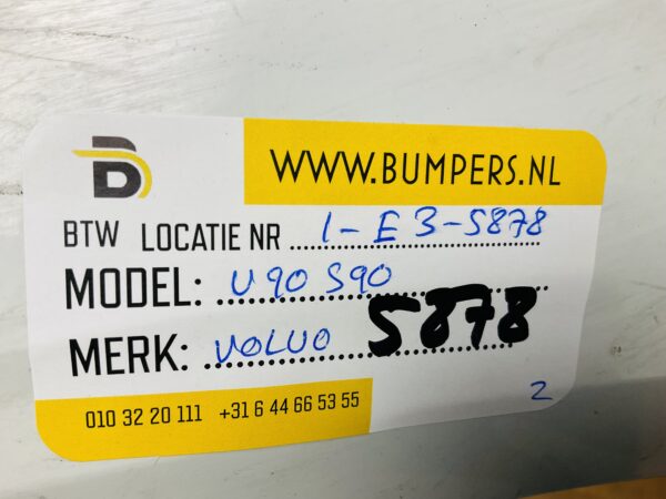 BUMPER Volvo V90 S90 VOORBUMPER 1-E3-5878z