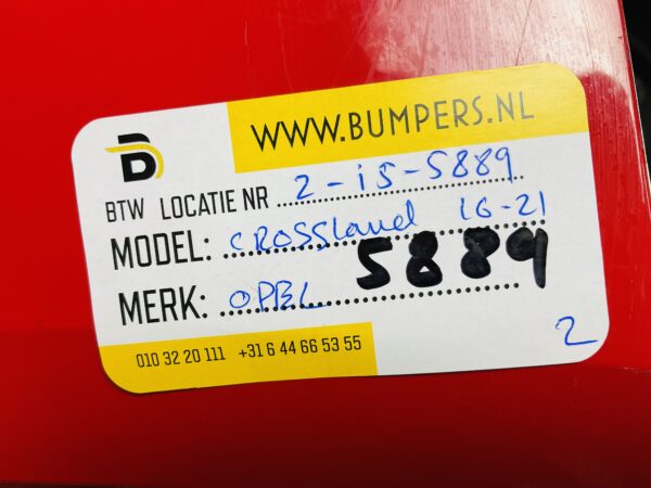 BUMPER Opel Crossland 2016-2021 VOORBUMPER 2-i5-5889z