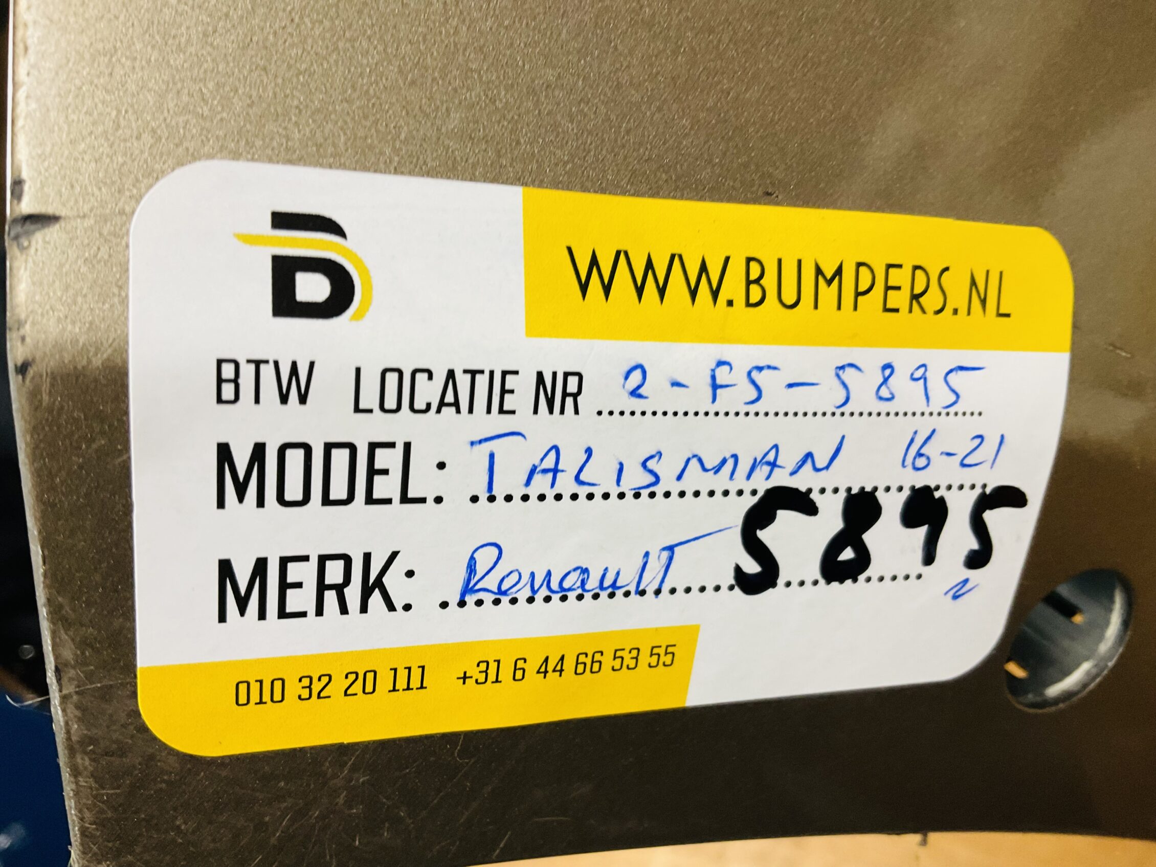 BUMPER Renault Talisman 2016-2021 VOORBUMPER 2-F9-5895z