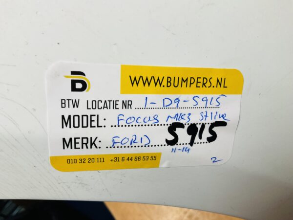 BUMPER Ford Focus MK3 STLine ST-Line 2011-2014 VOORBUMPER 1-D9-5915z