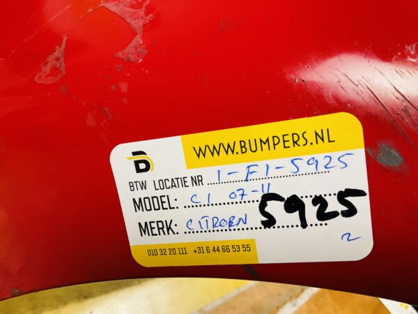 BUMPER Citroen C1 2007-2011 VOORBUMPER 1-F1-5925z