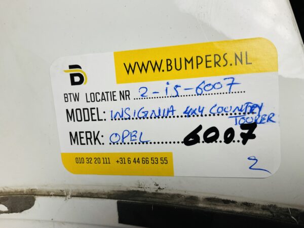 BUMPER Opel Insignia 4x4 Country Tourer VOORBUMPER 2-i6-6007z