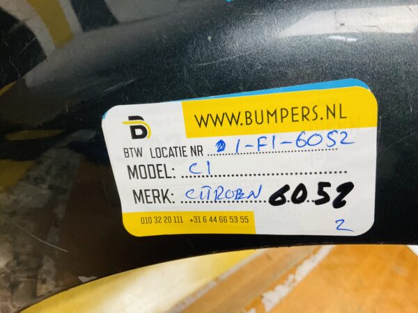 BUMPER Citroen C1  2008-2011 VOORBUMPER 1-F1-6052z