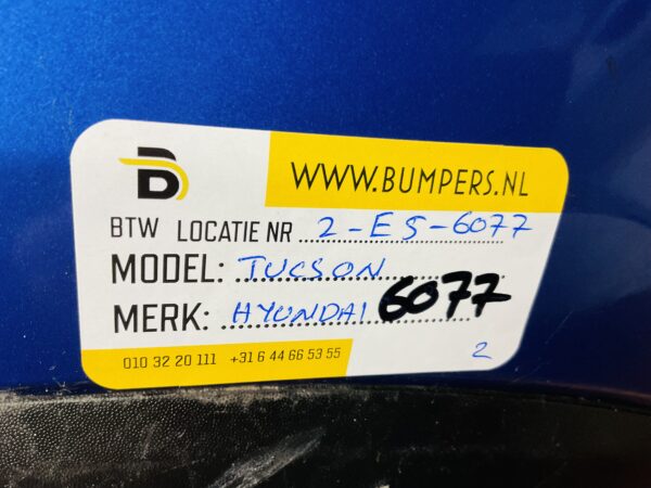 BUMPER Hyundai Tucson 2016-2021 VOORBUMPER 2-E5-6077z