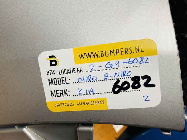 BUMPER Kia Niro E-Niro ENiro VOORBUMPER 2-G4-6082z