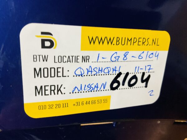 BUMPER Nissan Qashqai 2011-2017 VOORBUMPER 1-G8-6104z