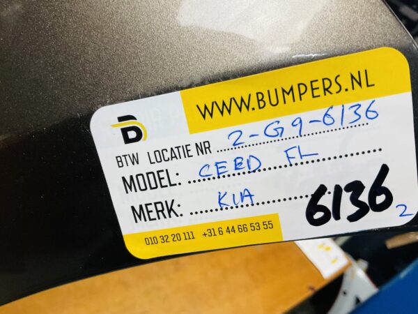 BUMPER Kia Ceed Facelift VOORBUMPER 2-G9-6136z