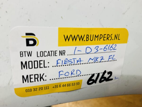 BUMPER Ford Fiesta MK7 Facelift 2012-2017 VOORBUMPER 1-D3-6162z